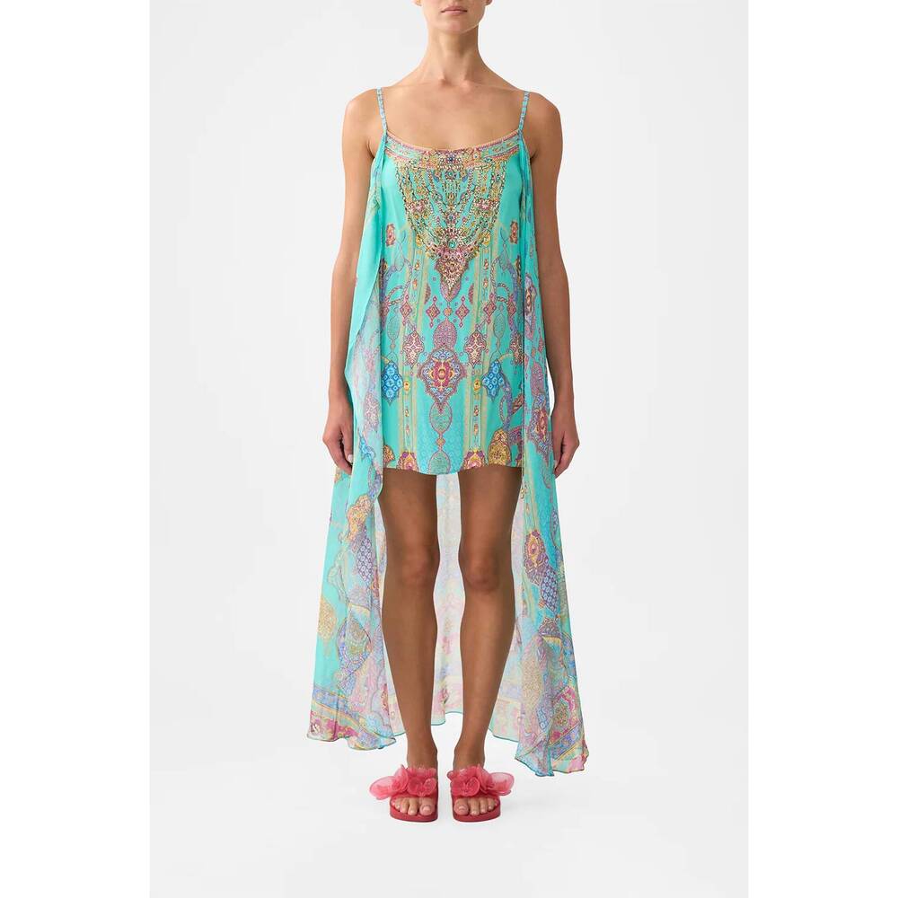 NEW CAMILLA mini dress with long overlay in the concubines corridor